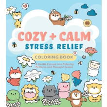 Cozy Calm Stress Relief Coloring Book by Editors of Chartwell Books Pa
