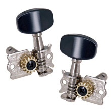 Clavijas de AfinacióN de Guitarra 9R9L 18 Piezas Cabezales de MáQuina Abiertos Piezas de Afinadores de Clavija de AfinacióN de Guitarra FolclóRica