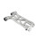 Motorcycle Handlebar Riser Extension Base CNC Handle Bar Mount Clamp Adapter for Indian Chieftain PowerPlus 25- Chrome 3