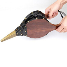 Vintage Mano Fuelle MarróN Oscuro Chimenea Soplador Tradicional Estufa Encendedor Ventilador para el Hogar Accesorios DIY Fireside