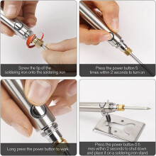 Portable Cordless Soldering Iron USB Rechargeable, Solder Pen Battery Powered,Wireless Charging Welding Tool