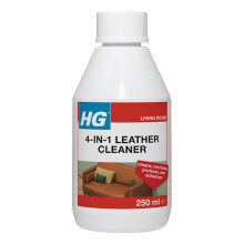 HG 4-in-1 Leather Cleaner, Premium Leather Cleaner and Conditioner to Restore & Nourish Leather Furniture & Accessories, Effective Leather Polish