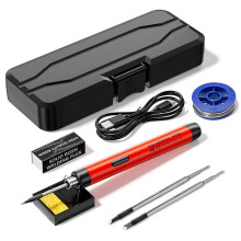 Przenośna Lutownica USB z Możliwością Ładowania, 3-Biegowa Regulacja Temperatury Żelazko Elektryczne USB Zestaw Lutownicy