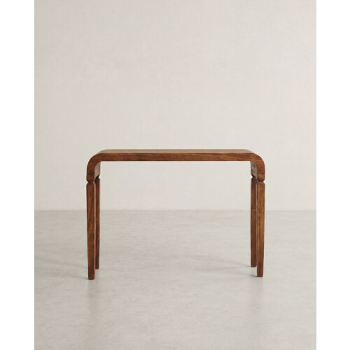 Entryway Console Table with Curved Waterfall Edges 2