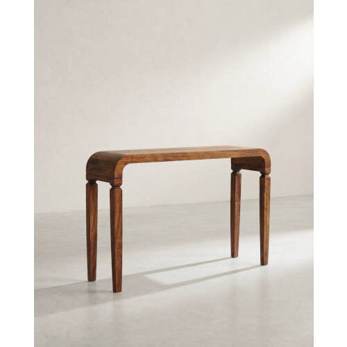 Entryway Console Table with Curved Waterfall Edges 1