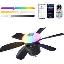 47cm Ceiling Fan Light with RGB Dynamic Lighting and Bluetooth Speaker