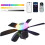 47cm Ceiling Fan Light with RGB Dynamic Lighting and Bluetooth Speaker 1