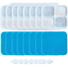 Filtre et Éponge de Rechange pour Fontaine à Eau Oneisall 10 L/2,64 Gal en Acier Inoxydable pour Chien (8+8+8)