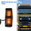 8X Smoked Amber Front Grill Light LED  Lamp for     Lorry Front Double Burner Indicator Light 4