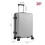 28 Inch ABS Hard Shell Diagonal Textured Luggage Suitcase, Grey 2
