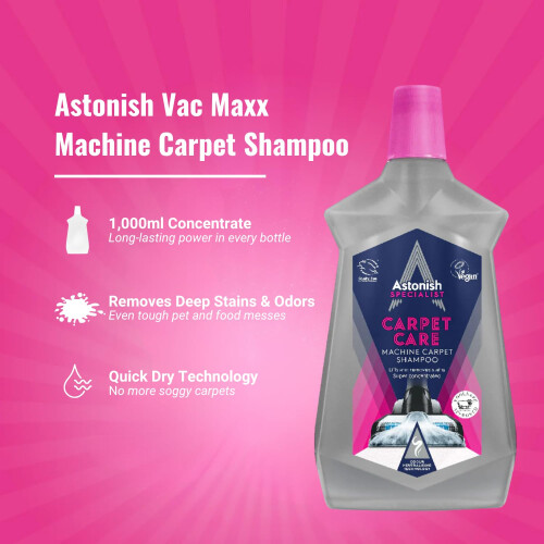 Astonish Astonish Carpet Shampoo For Electric Machines 1000ml 1