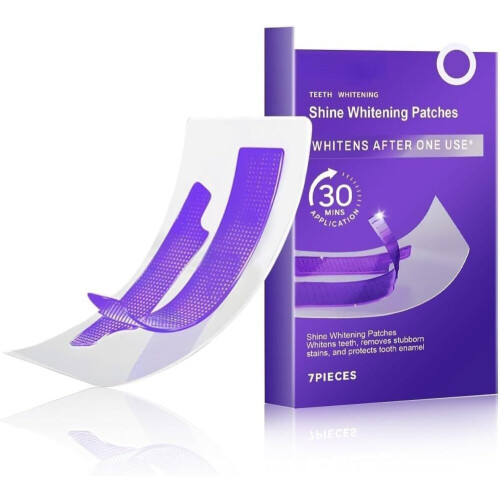 Ταινίες λεύκανσης δοντιών Purple Advanced Color Corrector για αφαίρεση κίτρινων λεκέδων