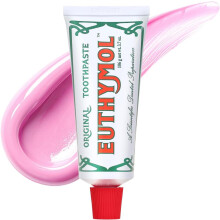 Originele roze tandpasta, fluoridevrij, verwijdert vlekken, bestrijdt slechte adem en verzorgt gaatjes. Langdurige frisheid voor g