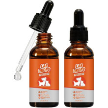 Oorreiniger voor honden en katten 60 ml. Verzachtende oordruppels voor huisdieren, voor het verwijderen van vuil, oorsmeer en geur