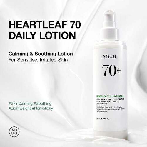 Heartleaf Daily Lotion Ελαφριά Ενυδατική Κρέμα Προσώπου με Υαλουρονικό Οξύ Απαλή 1