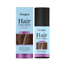 Wegwerp haarkleurspray 75 ml, direct tijdelijke dekking van de uitgroei voor dagelijkse styling, lichtbruin