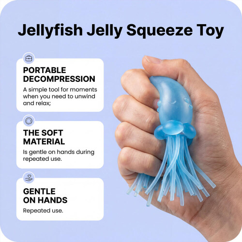 Παιχνίδια Jellyfish Squishy 3 τεμάχια TPR μαλακό αισθητηριακό πακέτο παιχνιδιών α 1