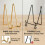 Elegant Iron Picture Frame Support Bracket Durable-S 8
