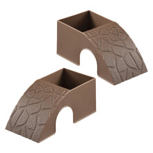 Abri Tunnel pour Reptiles, 2 pièces, maison avec-Marron foncé