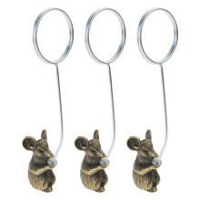 Artistic Animal Figure Note Holders In Sturdy Metal-Mouse