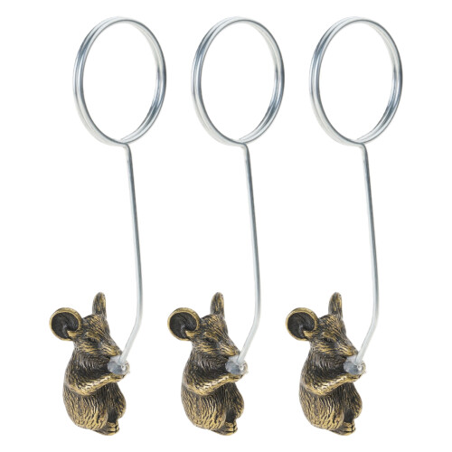 Artistic Animal Figure Note Holders In Sturdy Metal-Mouse