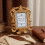 Handcrafted Resin Photo Frame Embellished With-Light blue 9