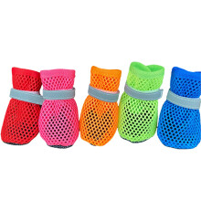 Breathable Wear-Resistant Dog Boot Paw Protectors-Blue M