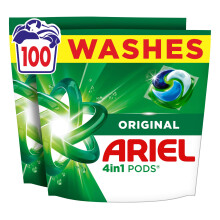 Ariel 4in1 PODS, Washing Liquid Laundry Detergent Capsules 100 Washes, Original