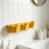 Space Saving Wall Hook Rack In 4 Color Constructed From-Orange 8