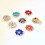 Stylish Alloy Sunflowers Button with Gemstones for-White 8