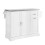 SoBuy White Kitchen Trolley with Foldable Extension 1