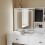 SoBuy White LED Vanity Set 5 Drawers 14