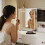 SoBuy White LED Vanity Set 5 Drawers 16