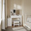 SoBuy White LED Vanity Set 5 Drawers 8