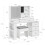 SoBuy White LED Vanity Set 5 Drawers 3