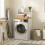 SoBuy Καλάθι Ρούχων BZR224-WN Λευκό 65x60x126 εκ. 4
