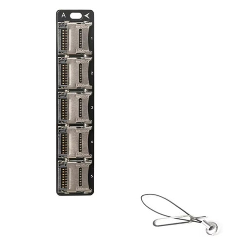 Custodia per Schede di Memoria TF A 10 Slot, Portatile e Compatta, per Schede Micro-SDHC e Micro-SDXC.