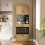 Comodă SoBuy Light Oak 60x40x170 cm 6