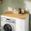SoBuy Καλάθι Ρούχων BZR223-WN Λευκό 100x60x95 εκ. 9