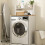 SoBuy Καλάθι Ρούχων BZR224-WN Λευκό 65x60x126 εκ. 2