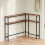 SoBuy L-Shaped Corner Console with Power Outlet 4