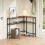 SoBuy L-Shaped Corner Console with Power Outlet 6