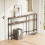 SoBuy L-Shaped Corner Console with Power Outlet 7