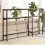 SoBuy L-Shaped Corner Console with Power Outlet 8