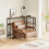 SoBuy L-Shaped Corner Console with Power Outlet 10