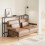 SoBuy L-Shaped Corner Console with Power Outlet 12