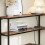 SoBuy L-Shaped Corner Console with Power Outlet 14