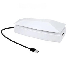 Upper Cooling Fan for PS5 PRO Console Base Game Cooler Stand Bracket with RGB Dustproof Atmosphere Colorful Lighting