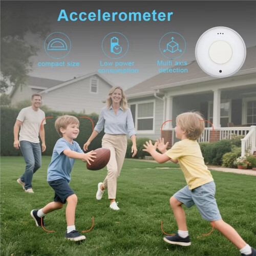 Tag Beacon  BLE 6.2 con Accelerometro e Buzzer NRF54L Modulo Wireless Posizionamento Interno IBeacon Eddystone. 1