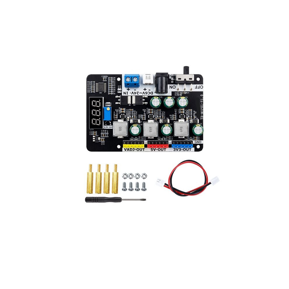 Voltage Regulator Module 6-24V To 3.3V 5V Adjustable - Buck Converter Board For Electronics Competition Diy Projects 6032262407277